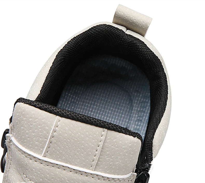 Men's Casual Shoes Side Zipper Short Boots Versatile Flats Bottom Trbottomyy Fashion Pu Leather Men's Shoes Spring Suitable for Outdoor Sports