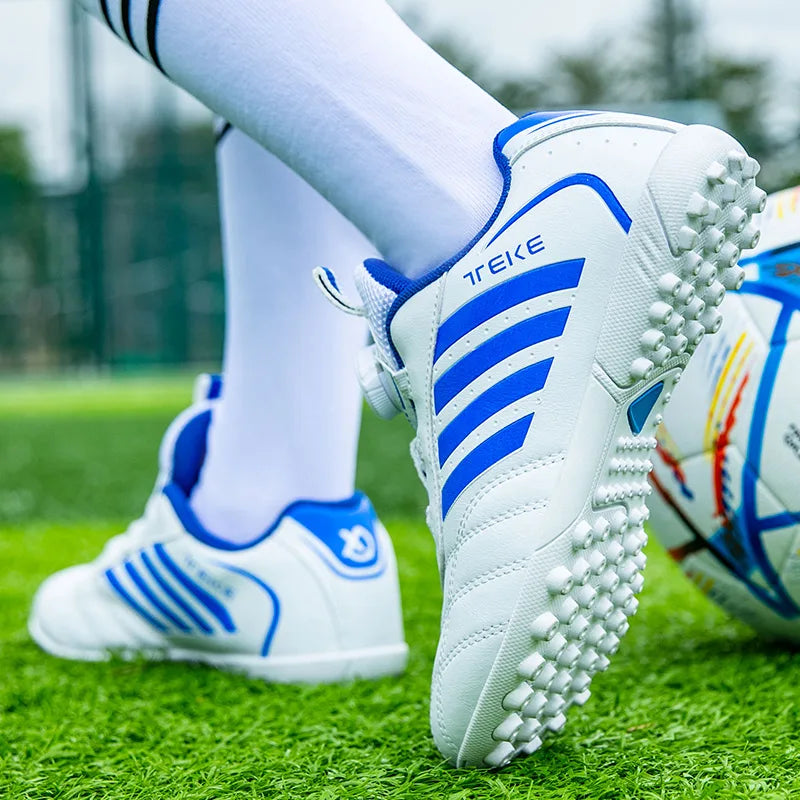 New Kids Soccer Shoes School Football Boots Boys Girls Cleats Grass Sneakers Child Outdoor Athletic Training Sports Footwear