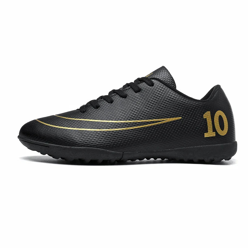 Low Top Soccer Cleats Men Football Boots TF AG Boys Turf Indoor Training Shoes Breathable Lightweight Comfortable Sport Sneakers