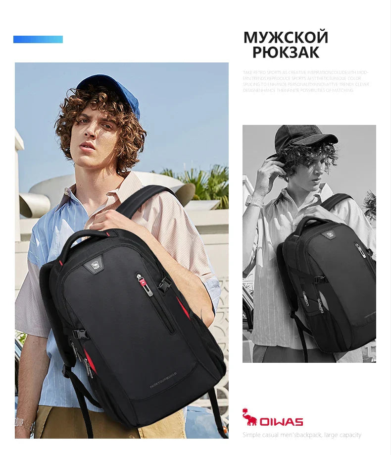 Laptop Backpacks 15.6 Inch School Bags Waterproof Nylon 29L Casual Shoulder Bagpack Travel Teenage Men's Backpack Mochila
