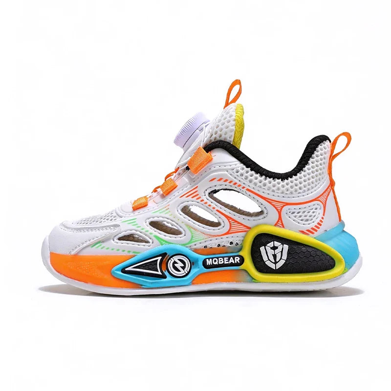 Children Sports Shoes Summer New Hollow Mesh Breathable Fashion Flat Bottom Anti Slip Student Daily Wear Comfort Casual Shoes