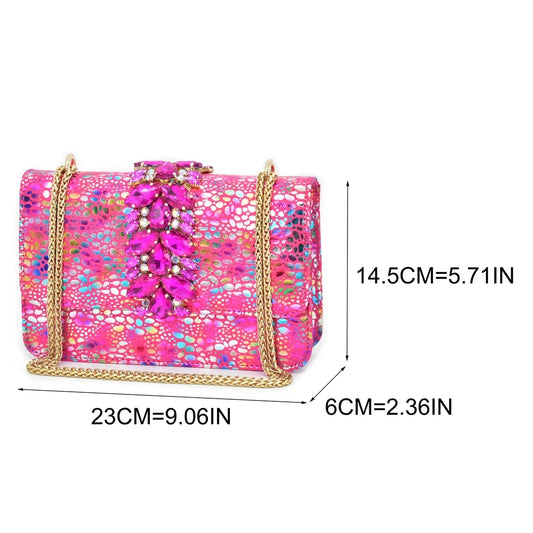 Women Nigerian Italian Shoes and Bags Set with Rhinestone Shoe and Bag Set for Nigeria Party Italy Crystal Butterfly-knot Shoes
