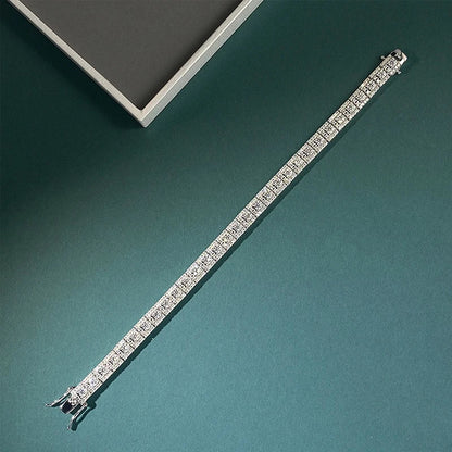 GRA Certified Full Moissanite Diamond Tennis Bracelet D Color For Woman Man 925 Silver Couple Chain Bangle Bracelets Gift
