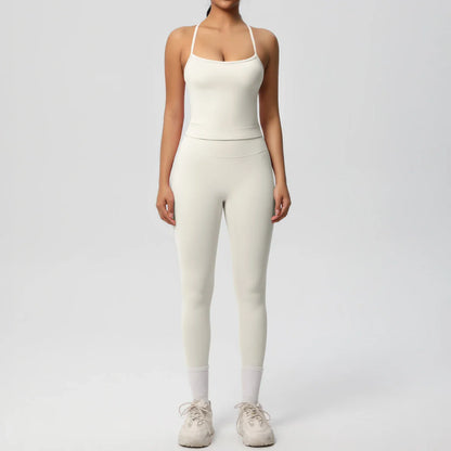 2PCS Yoga Set Nude Feeling Workout Sets Women Tracksuit Gym Push Up Fitness Running Workout Sportwear Sport Bra Leggings Suit
