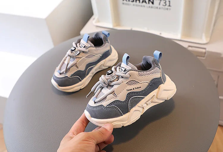 Children's Sneakers Spring Autumn Mesh Breathable School Running Sports Shoes for Boy Girl Causal Fashion Kids Basketball Shoes