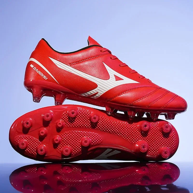 Men Football Boots Soccer Shoes Breathable Professional Turf Outdoor Non-slip Long Spikes Adult Ultralight Training Futsal