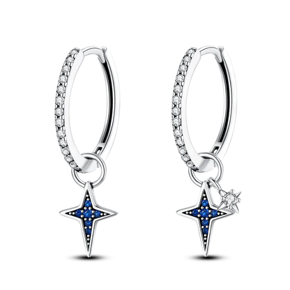 925 Silver Charms Plata De Ley 925 Jewelry Women Fashion Cute Tiny Clear Crystal CZ Stud Earrings Star Starfish Dolphin Earrings