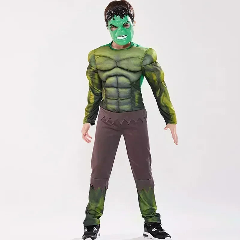 Selling Tight Fitting Suit Children's Spider Man and Hulk 2024 Jumpsuit in Carnival Party Role-playing Children's Clothing Hot