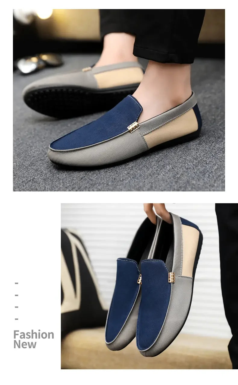 Business Shoes Fashion Casual Shoes Man Luxury Leather Loafers Breathable Slip on Male Boat Shoes Moccasins Driving Shoe