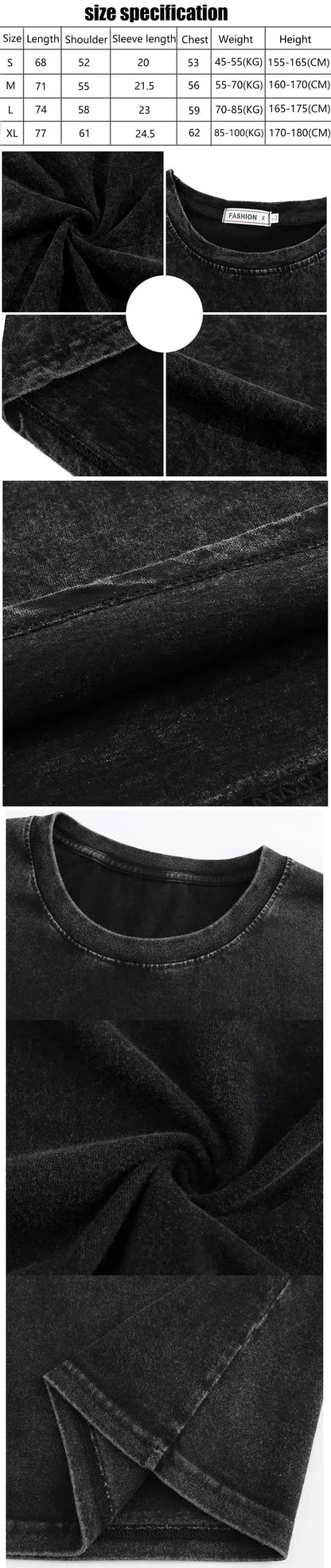 Amare Box No Thoughts Head Empty Japanese T-shirt Funny Capybara Vintage Washed T Shirt Men Women Casual Loose Short Sleeve Tees