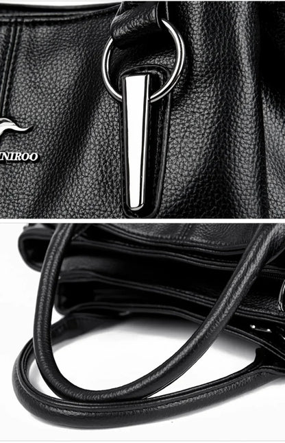 Genuine Fashion 3 Layers Luxury Handbags Women Bags Designer HIgh Quality Leather Crossbody Bags for Women 2024 Shoulder Bag