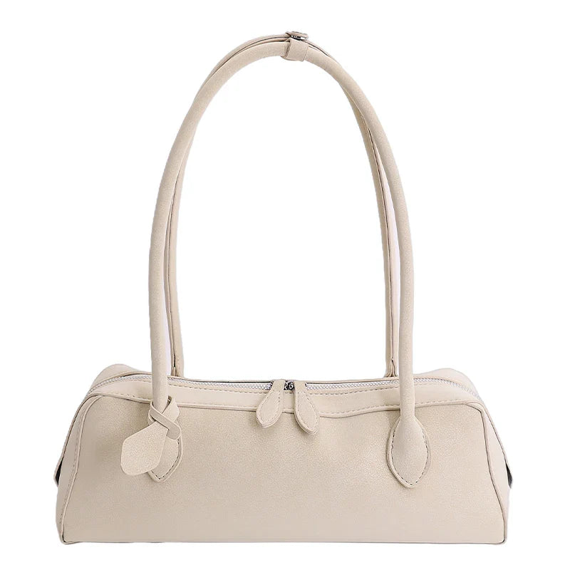Vintage Suede Long Shoulder Bag 2026 New Women Shoulder Bag Luxury Ladies Handbag Female Commuter Shopping Underarm Bag