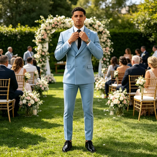 High-Quality Slim-Fit Men's Two-Piece Suits for Wedding Smart Casual Business Office Wear plus Size Available