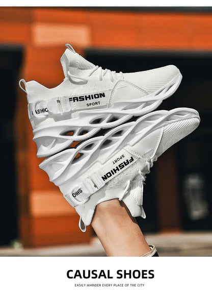 Tênis Masculino de Malha Respirável Casual Sapatos Masculinos Unissex Leve Macio Sola Grossa Buraco Sapatos de Casal Tênis Atlético Sapatos Femininos