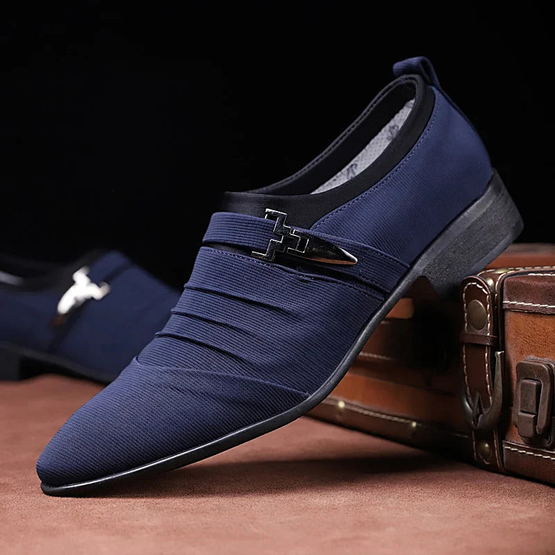 Men's Spring and Autumn Business Casual Dress Leather Shoes