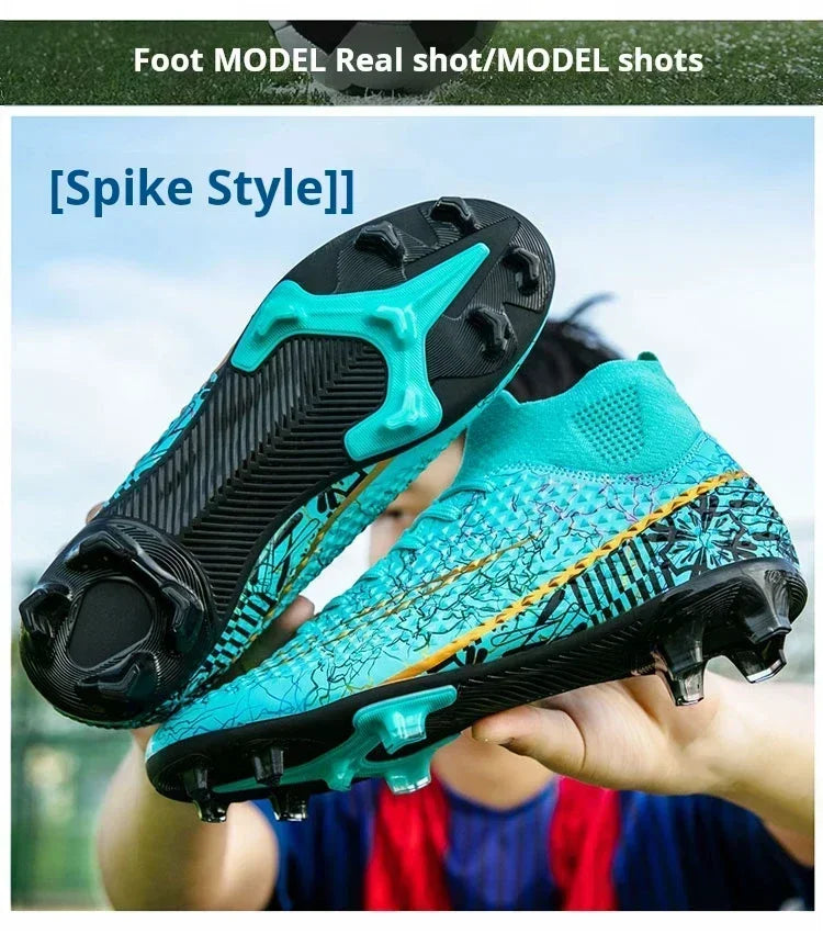 Refreshing Breathable Feet Children's Non-slip Fashion Casual Sports Shoe Youth Soccer Shoes Indoor Outdoor Grass Training Shoes