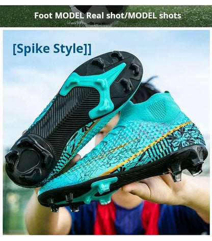 Refreshing Breathable Feet Children's Non-slip Fashion Casual Sports Shoe Youth Soccer Shoes Indoor Outdoor Grass Training Shoes