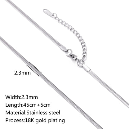 5pc 18K Gold Color PVD Plated Stainless Steel Cuba Cross O Ripple Twisted Chain Necklace Adjustable Chain DIY Necklace Wholesale