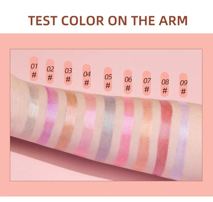 9Pcs/Sets Glitter Lip Glaze Liquid Lipstick Set Shine Lip Gloss Gift Box Natural Moisturizer Waterproof Lips Makeup