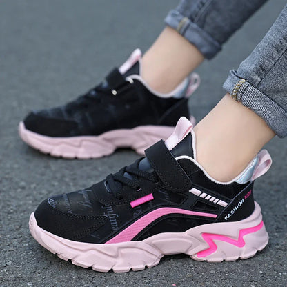 Kids Casual Boys Shoes Soft Sole Kids Shoes Non-slip Sneakers Shoes Outdoor Student's Children Pink Girls Sport Walking Footwear