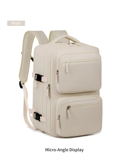 Large Travel Backpack for Women Men Cabin Bag Multifunctional Airplane Waterproof Backpack with USB Charging Anti-Theft Backpack
