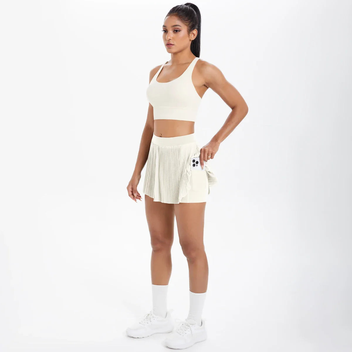 2pcs New Sexy Yoga Set Backless Cross Straps Sports Bra Fashion Breathable Culotte Yoga Shorts With Pocket Gym Women Sports Set