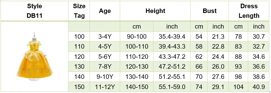 Children Belle Anna Rapunzel Clothing Kids Princess Ball Clothes Kids Performance Cosplay Costume Girls Birthday Luxury Dress Up