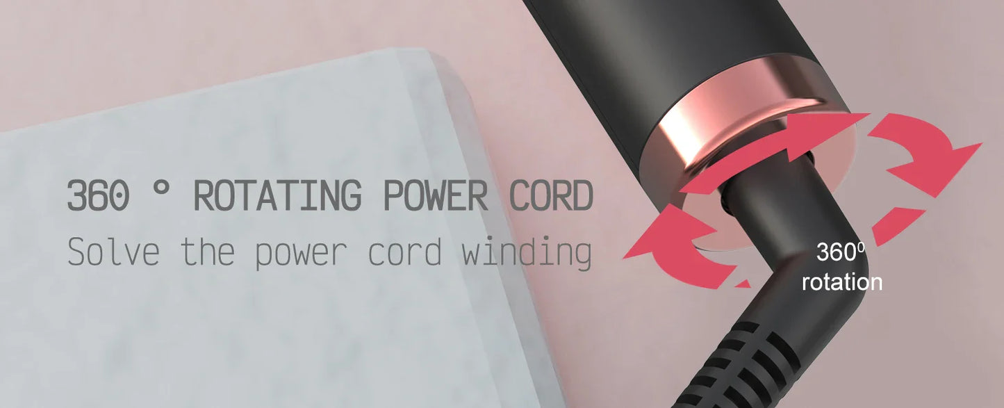 Curling lron Brush 2 in 1 Electric Hair Comb Negative lon Hair Dryer Styling Appliances Portable Professional Hair Strai