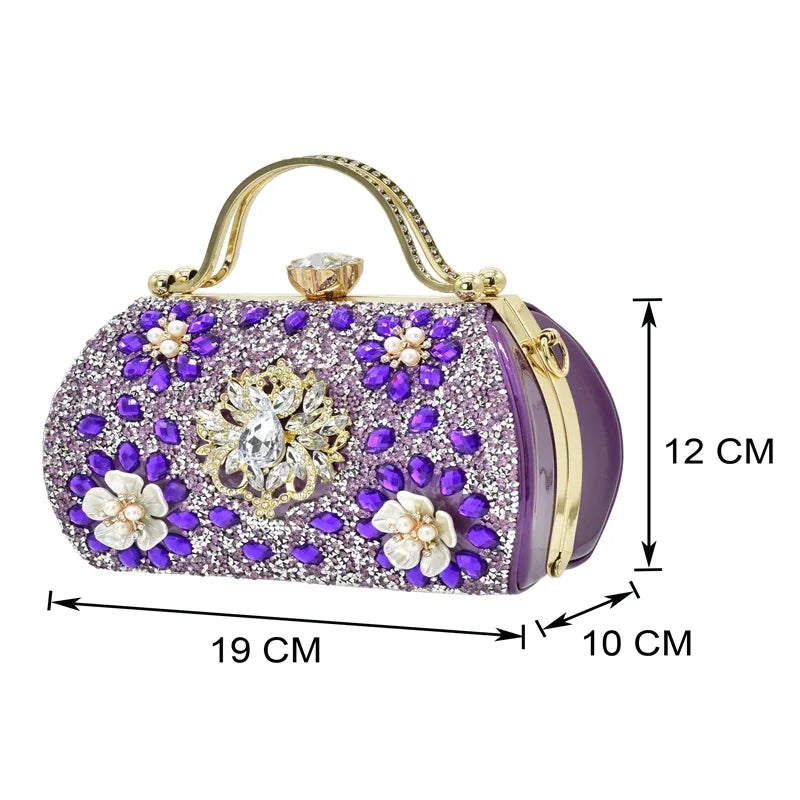 2026 Italian Shoes and Bags Matching Set with Rhinestone Plus Size Shoes Luxury Italian Shoe and Bag Set Wedding Shoes Bride