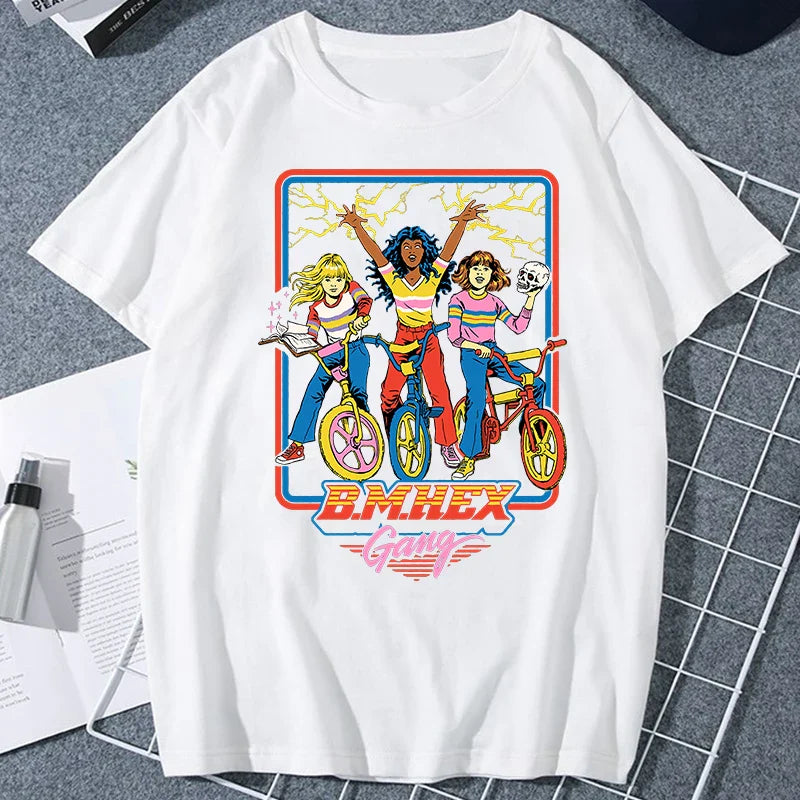 Let's Sacrifice Toby Horror Satanist Graphic Tops Unique Creative Cartoon Streetwear Unisex Scary Short-sleev Tee Ropa Hombre