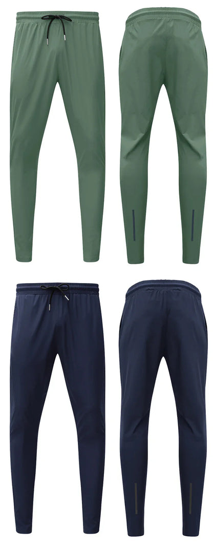 New Pencil Pants Tight Jogging Casual Mens Running Breathable Quick-Drying Ice Silk Outdoor Gym Sports Fashion Fitness Pant