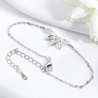 5 Gems 3*6mm Marquise Cut All Moissanite Bracelets for Women Original Luxury Adjustable Chain Real S925 Silver Jewelry