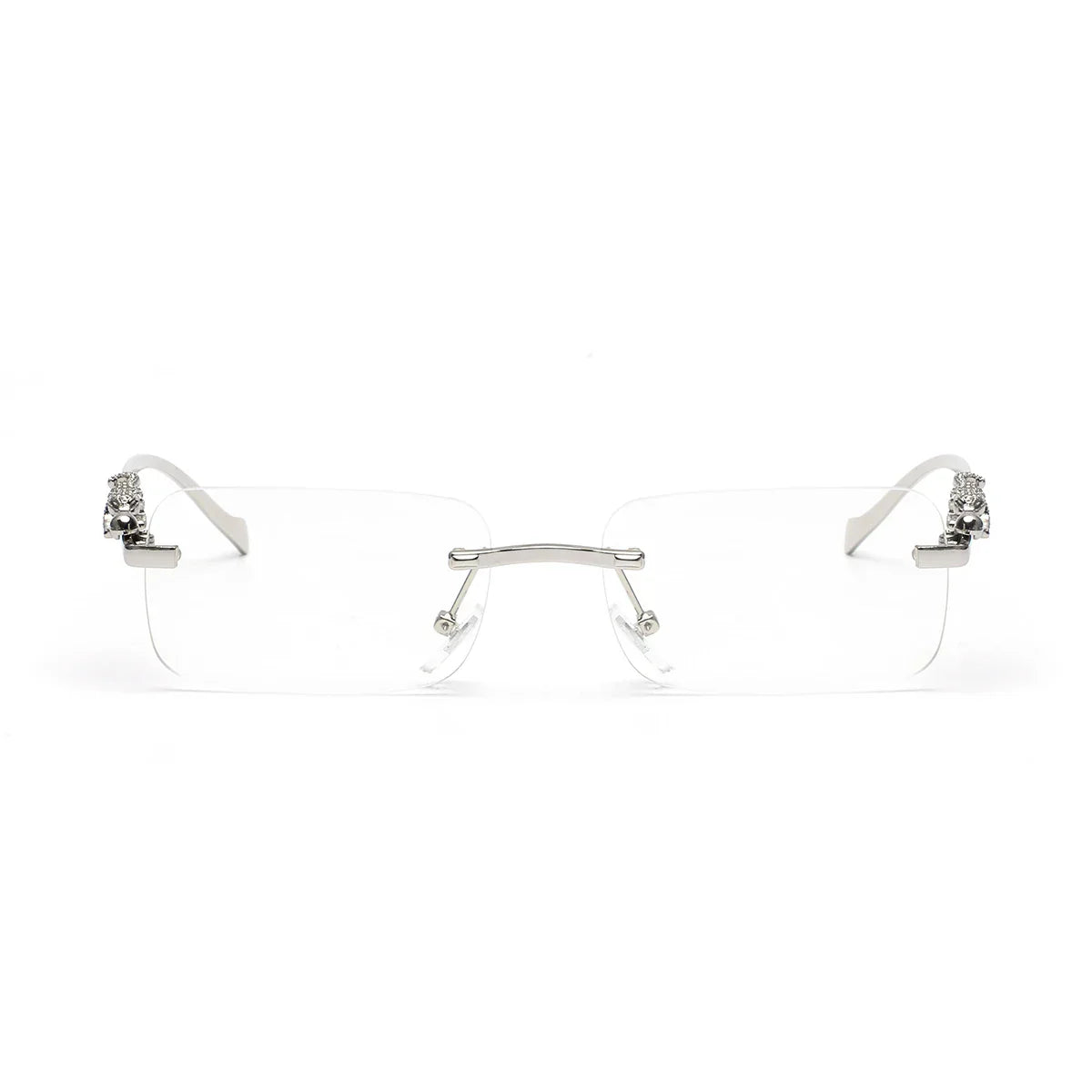 rimless sunglasses UV400 fashion square metal glasses for men women designer man's brand sun glasses shades for outdoor