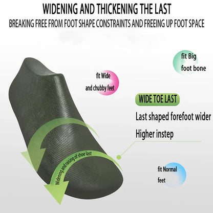 2025 New Wide-toe Men's Shoes Casual Soft Sole Wide-Toe Shoes Walking Sneakers Breathable Mesh Comfortable Barefoot Shoes