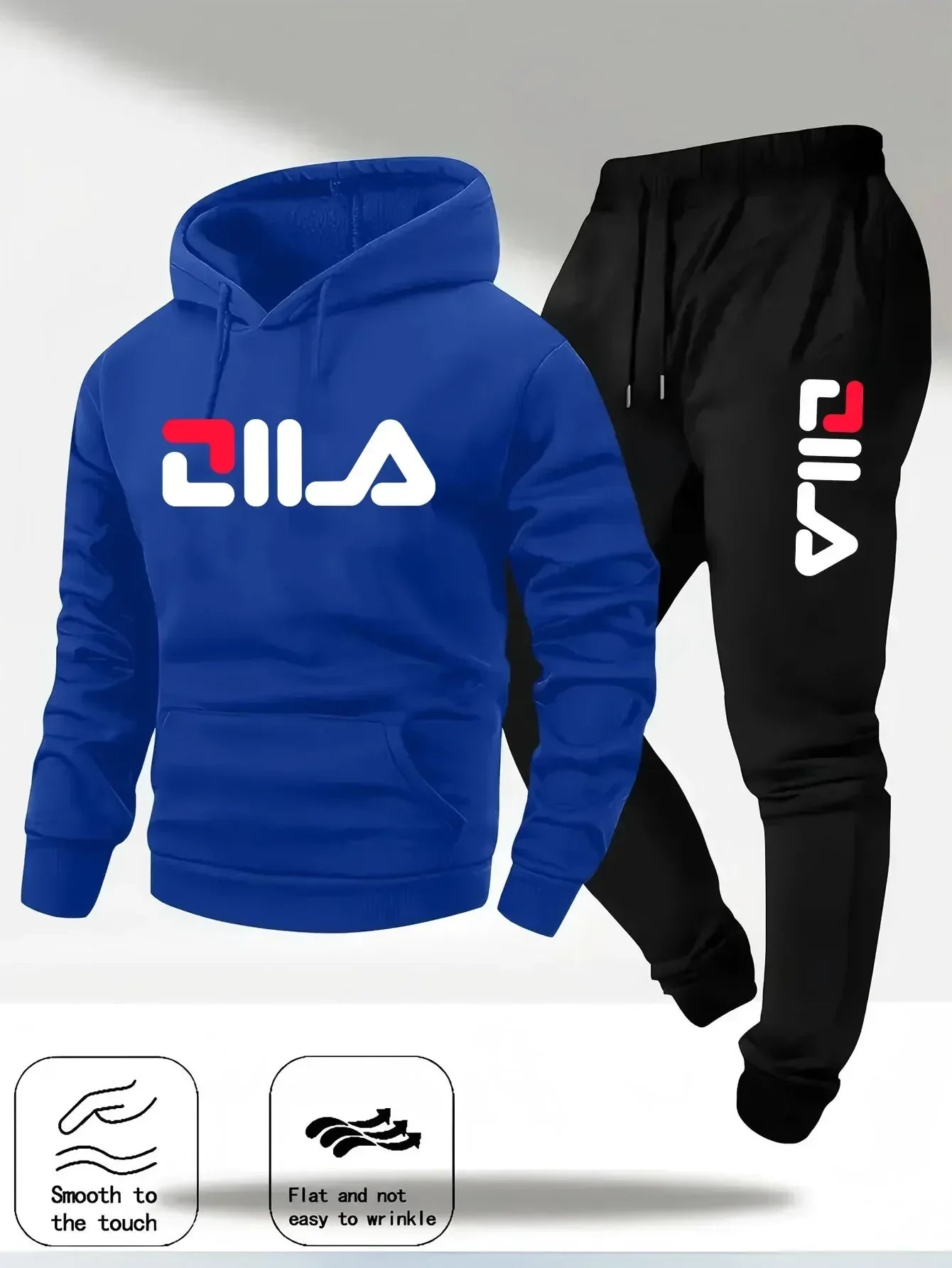 2025Spring and Autumn men's casual suit hooded sweatshirt and sweatpants 2-in-1 comfortable suit suitable for both men and women