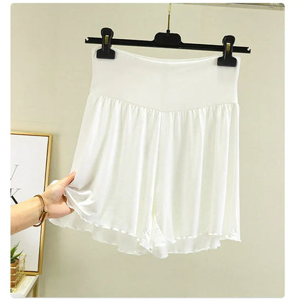 Modal Summer Shorts Sleep Bottoms Women Pure Color Casual Sleepwear Pants 2026 Loose Short Home Wide Leg Pants