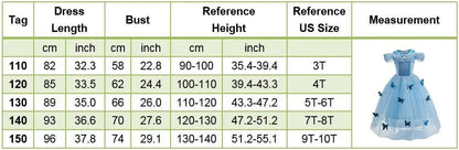 Anna Elsa Costume Children Princess Dress for Girls Kids Cosplay Snow White Christmas Carnival Party Disguise Outfit