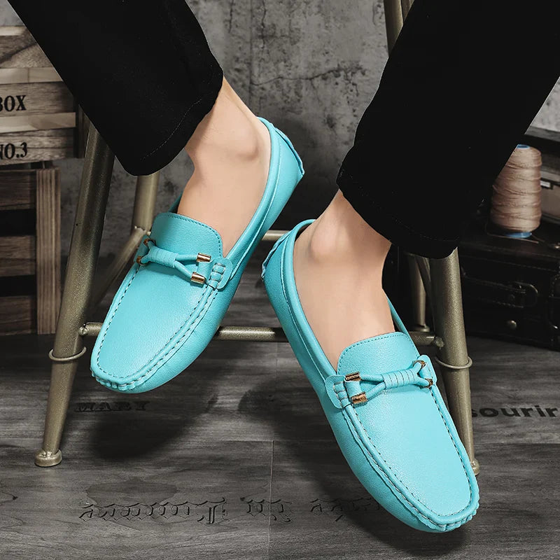 Summer Mens Fashion High Quality Outdoor Casual Leather Shoes Comfortable Breathable Classic 2024 New Slip on Men's Shoes