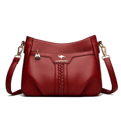 Genuine High Quality Soft Leather Women's Handbag Trend Designer Female Crossbody Bag Casual Shoulder Messenger Handbags 2024