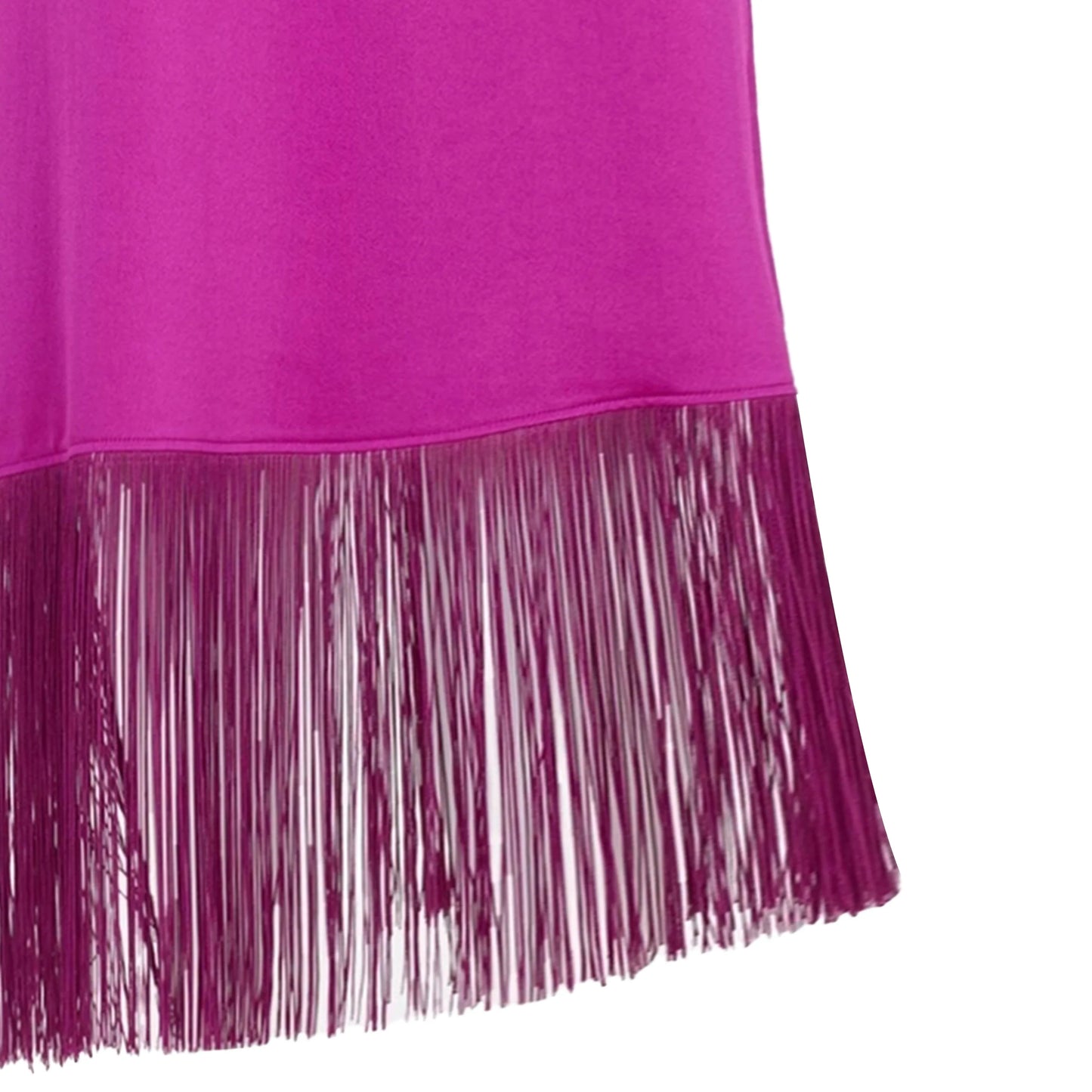 New Women Party Dress Hanging Neck Style Dress High Collar Sleeveless Fringe Skirt Hem Belt Evening Dresse