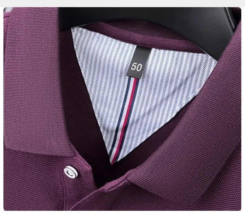 High end brand 100% cotton long sleeve polo shirt fashion luxury pony embroidery business casual comfort new Paul men's T-shirt
