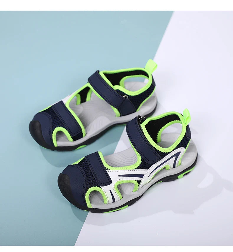 2025 Summer Boys Sandals Kids Shoes Fashion Flats Toddler Baby Girls Sandals Non-slip Casual Beach Children Outdoor Shoes