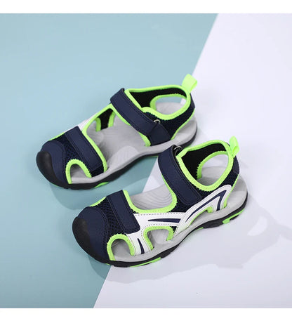 2025 Summer Boys Sandals Kids Shoes Fashion Flats Toddler Baby Girls Sandals Non-slip Casual Beach Children Outdoor Shoes