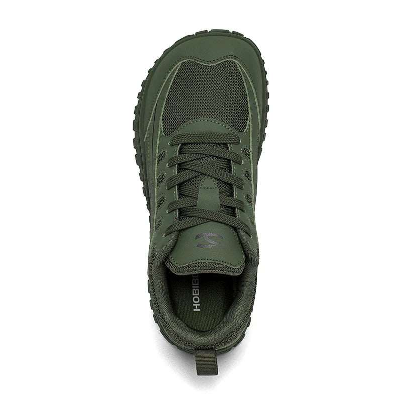 Unisex Wide Toe Sneakers Outdoor Travel Breathable Shoes Comfortable Lace Up Walking Sneakers