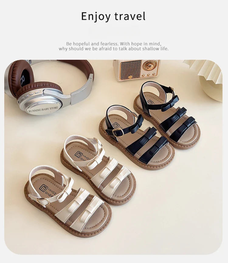 Bow-knot Girls Sandals Fashion Princess Classic Baby Girl Kids Summer Sandals Hot Sale Leisure Children Sweet Shoes Child I03072