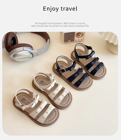 Bow-knot Girls Sandals Fashion Princess Classic Baby Girl Kids Summer Sandals Hot Sale Leisure Children Sweet Shoes Child I03072