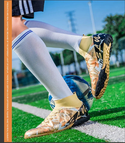 Size 34-46 Men FG/TF Football Boots Futsal Professional Unisex Kids Soccer Shoes Training Outdoor Boys Football Shoes Sneakers