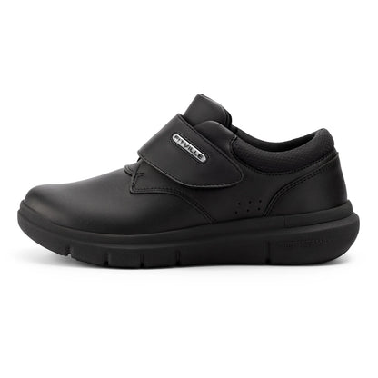 Extra Wide Men's Shoes Leather Diabetic Shoes Walking for Elder Orthopedic Toes Swollen Feet Non-Slip Arch Support
