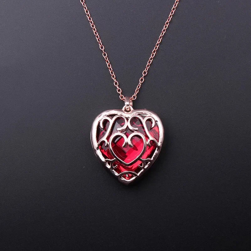 The Legend of Necklaces Metal Sword Shield Heart Pendant Necklaces for Men Fashion Jewelry Gifts Tears of the Kingdom
