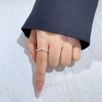 Pretty 1.5mm-5mm Full Moissanite Row Rings for Women S925 Silver Sparkling D color VVS1 Moissanite Diamond Women's Rings Gift